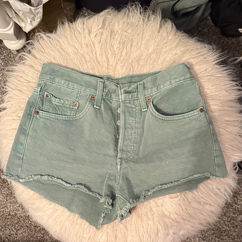 Levi's Green Jean Shorts